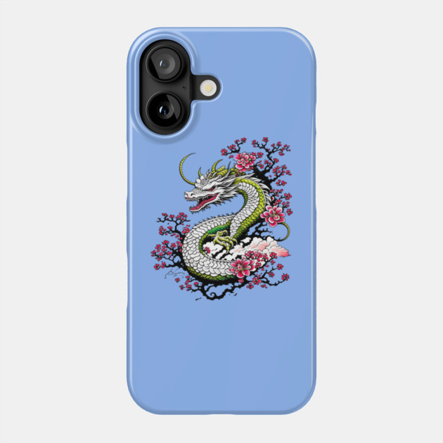 Sakura Dragon Phone Case by HolidayBug