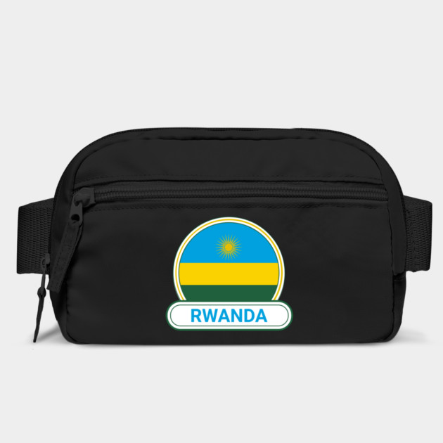 Rwanda Country Badge - Rwanda Flag by Yesteeyear