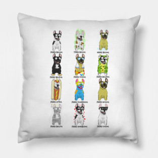 French Bulldog Puns Pillow