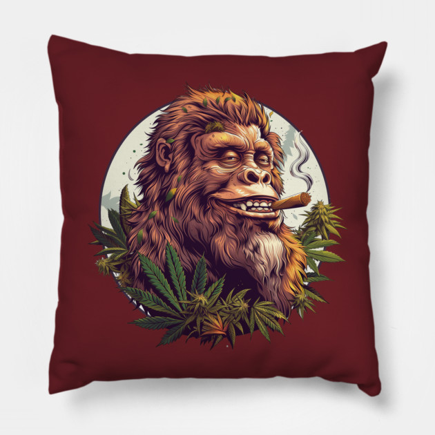 sasquatch Smoken Pillow by DavidLoblaw