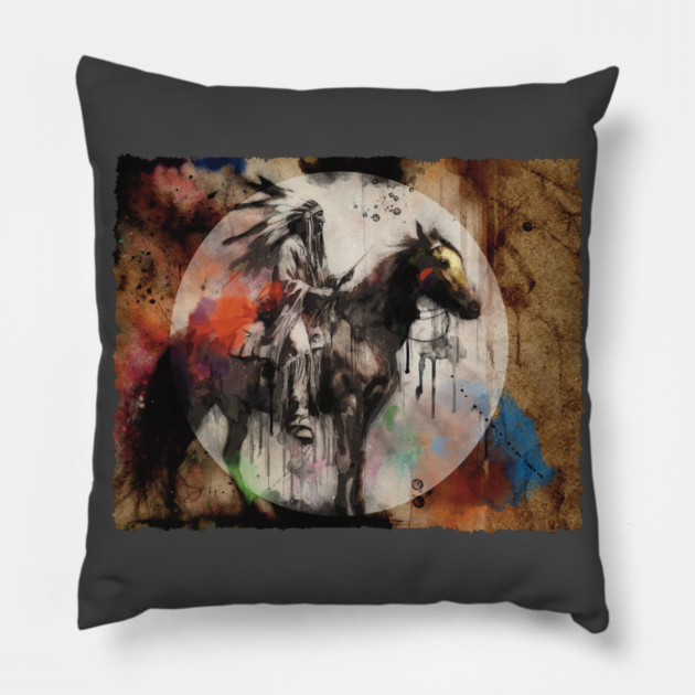 Moon Rider Pillow by TopTenGraphics
