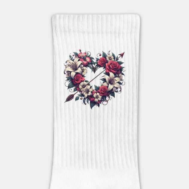 Floral Heart with Arrow – Romantic Love & Valentine Gift by MakerMind8.2