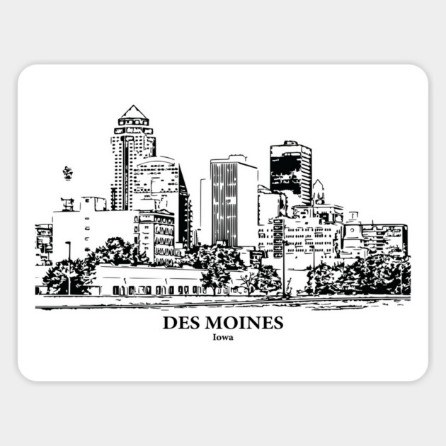 Des Moines - Iowa Magnet by Lakeric