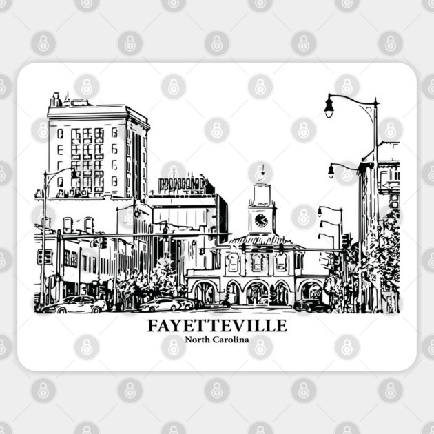 Fayetteville - North Carolina Sticker by Lakeric