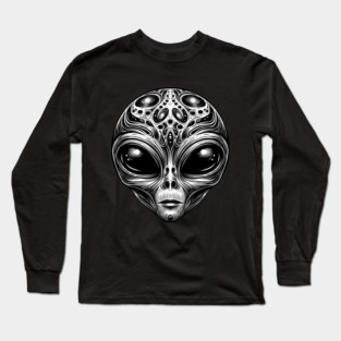 Mystic Alien Visage Long Sleeve T-Shirt