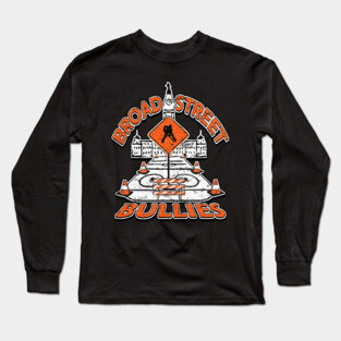 Broad Street Bullies Philadelphia Hockey Art Long Sleeve T-Shirt