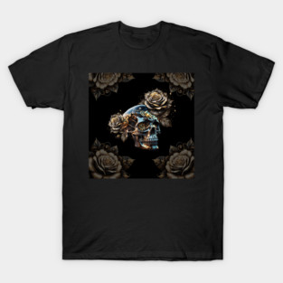 Awesome dark steampunk skull T-Shirt