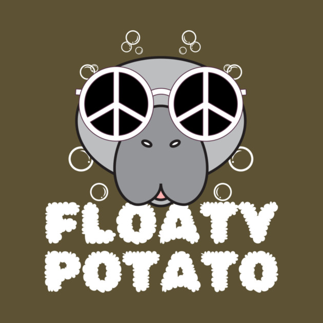 Manatees Floaty Potato by The WYLD Tribe
