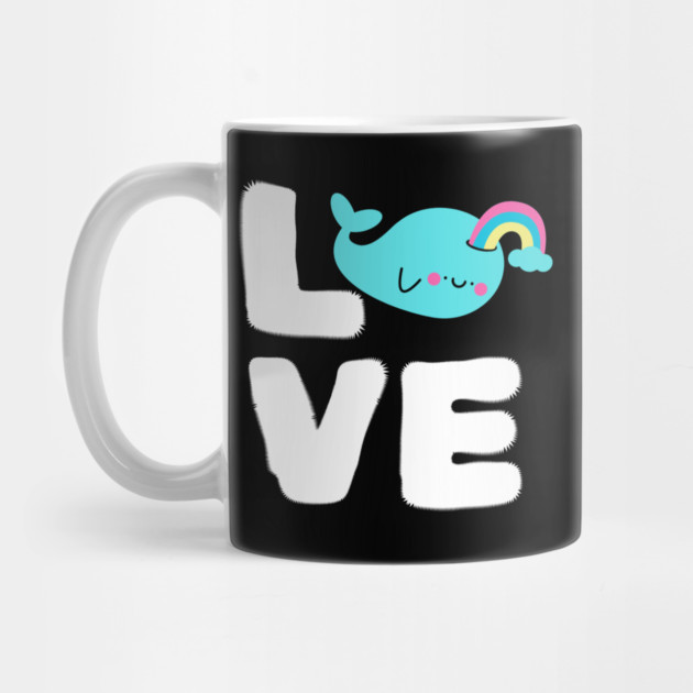Love Rainbow Whale by The WYLD Tribe