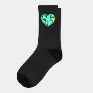 Heart Earth Socks