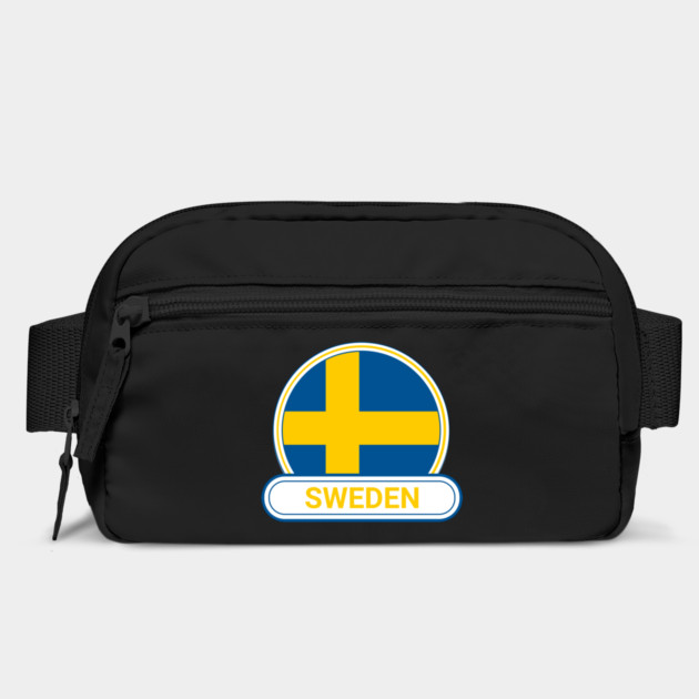 Sweden Country Badge - Sweden Flag by Yesteeyear