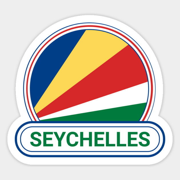 Seychelles Country Badge - Seychelles Flag Magnet by Yesteeyear