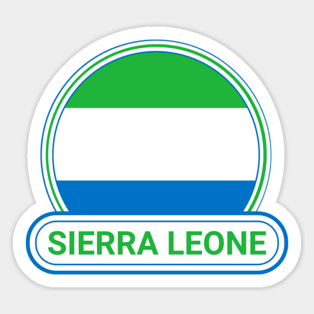 Sierra Leone Country Badge - Sierra Leone Flag Magnet by Yesteeyear