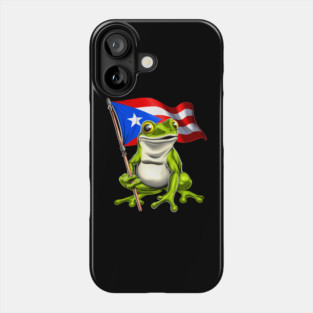Coqui Frog Puerto Rico Flag Phone Case