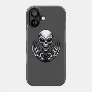 Creepy Alien Skull with Claws – Dark Horror Sci-Fi Phone Case