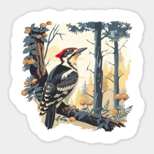 Woodpecker Sticker
