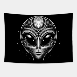 Cosmic Entity - Alien Art T-Shirt Tapestry