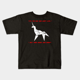 Blade Runner Unicorn "It's too bad..." Kids T-Shirt
