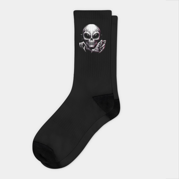 Cosmic Entity - Alien Invasion Socks by MakerMind8.2