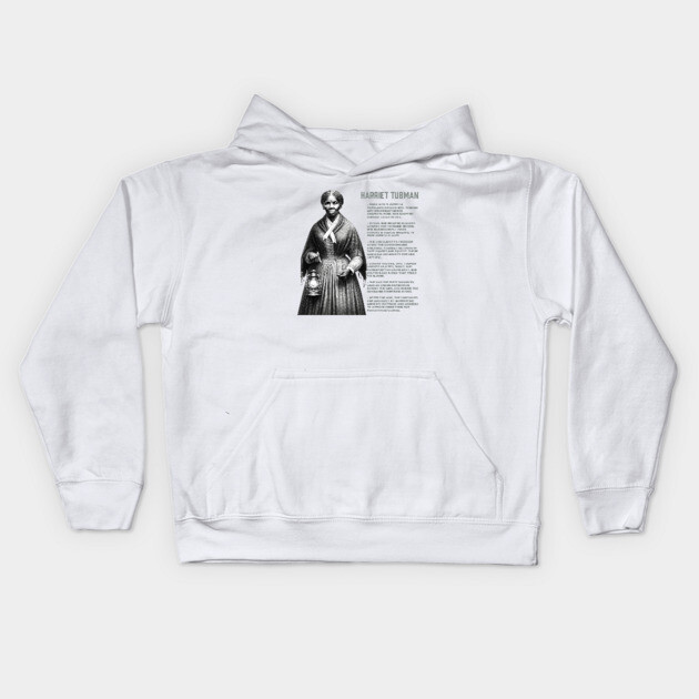 Harriet Tubman - Black History Legend Kids Hoodie by UrbanLifeApparel