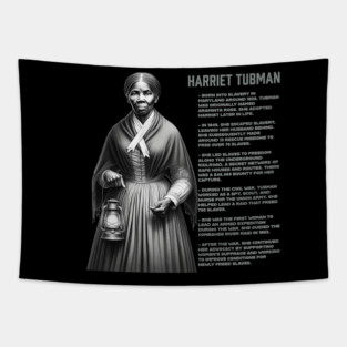 Harriet Tubman - Black History Legend Tapestry