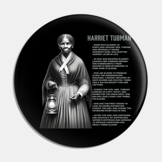 Harriet Tubman - Black History Legend Pin by UrbanLifeApparel