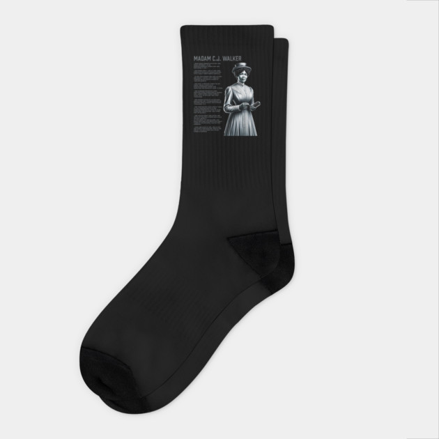 Madam C.J. Walker - Black History Legend Socks by UrbanLifeApparel