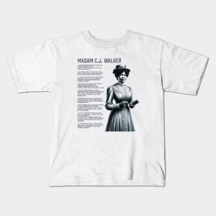 Madam C.J. Walker - Black History Legend Kids T-Shirt
