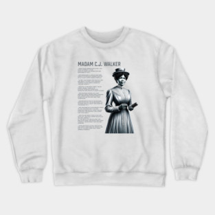 Madam C.J. Walker - Black History Legend Crewneck Sweatshirt