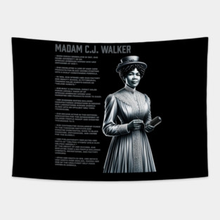 Madam C.J. Walker - Black History Legend Tapestry