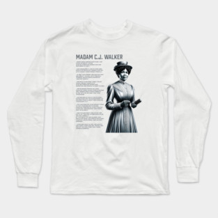 Madam C.J. Walker - Black History Legend Long Sleeve T-Shirt