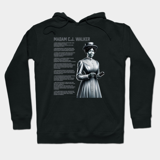 Madam C.J. Walker - Black History Legend Hoodie by UrbanLifeApparel