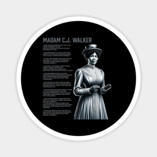 Madam C.J. Walker - Black History Legend Magnet
