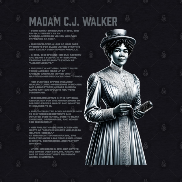 Madam C.J. Walker - Black History Legend by UrbanLifeApparel