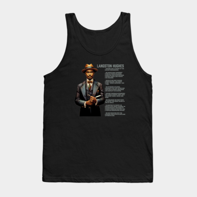 Langston Hughes - Black History Legend Tank Top by UrbanLifeApparel