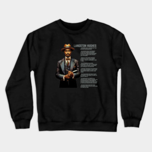 Langston Hughes - Black History Legend Crewneck Sweatshirt