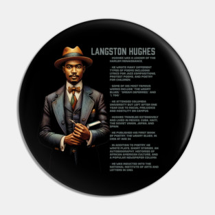Langston Hughes - Black History Legend Pin