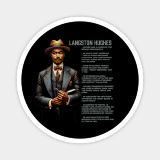 Langston Hughes - Black History Legend Magnet