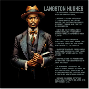 Langston Hughes - Black History Legend Posters and Art