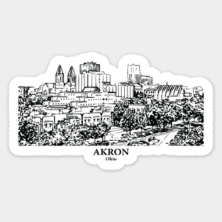 Akron - Ohio Sticker
