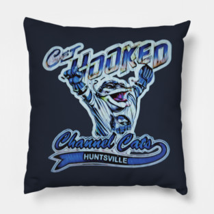 Huntsville Channel Cats Hockey Pillow