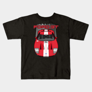 Custom Ford GT-2005-2006-red Kids T-Shirt
