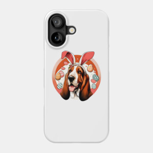 Basset Fauve de Bretagne with Bunny Ears Easter Joy Phone Case