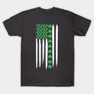 USA Flag St Patrick's Day T-Shirt