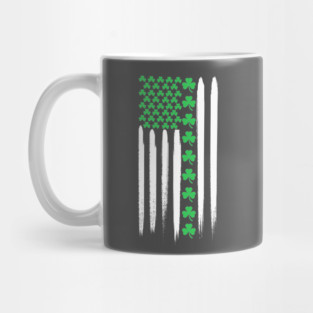 USA Flag St Patrick's Day Mug