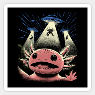Axolotl and Aliens: Extraterrestrial Encounter Magnet
