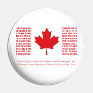O, Canada Pin