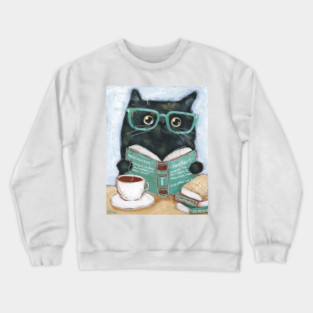 Books For Cats Crewneck Sweatshirt