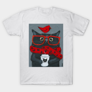 Morning Coffee With A Cardinal T-Shirt