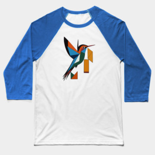 Geometric Hummingbird Baseball T-Shirt